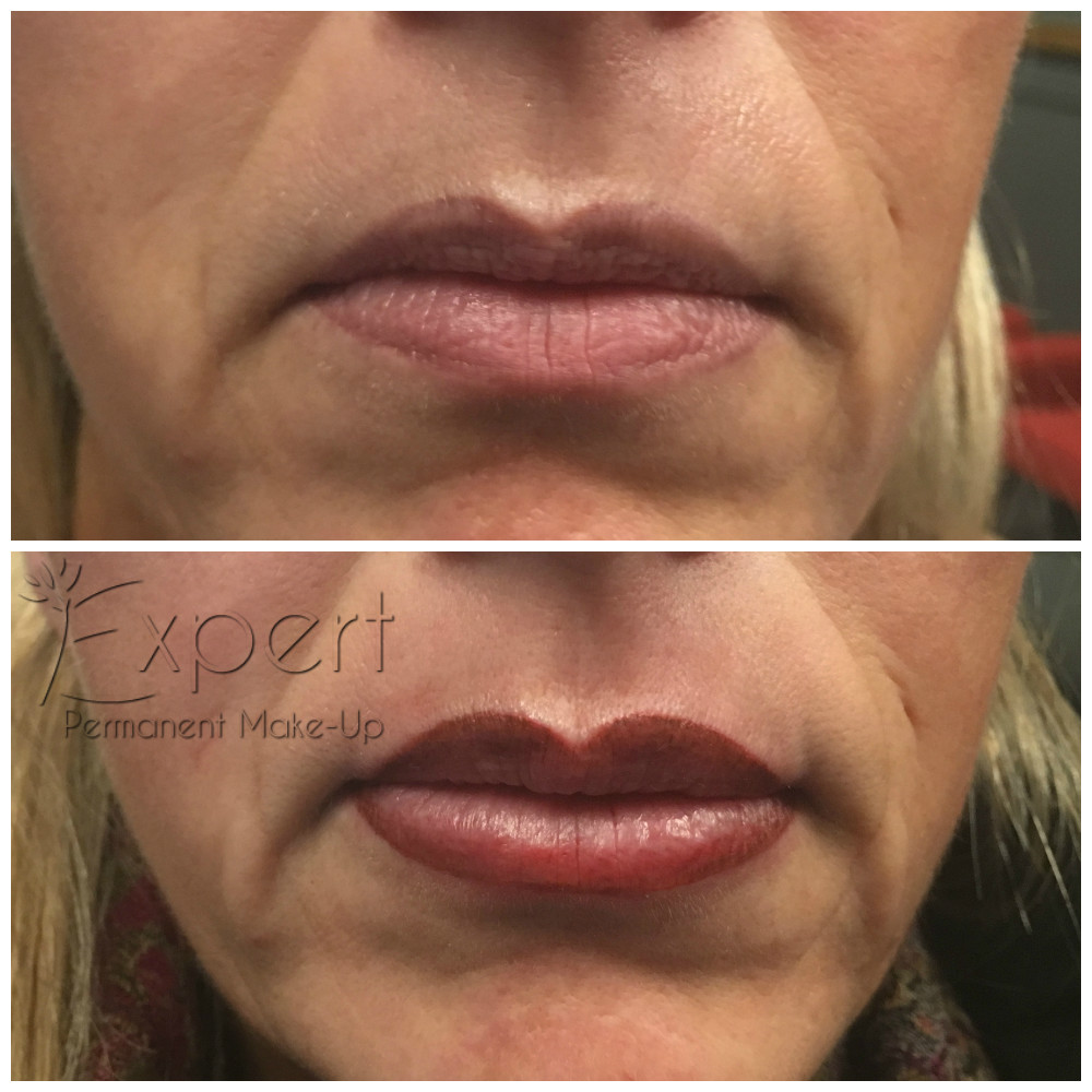 Permanent Make-up - Lippen Vorher-Nachher-Bild 5
