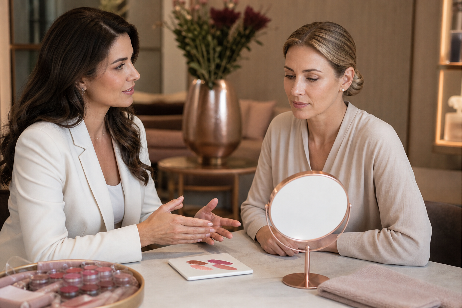 Lippen Permanent Make-up Expert bei Kontur außerhalb der Lippenlinie in einem hochwertigen Berliner Beauty-Studio