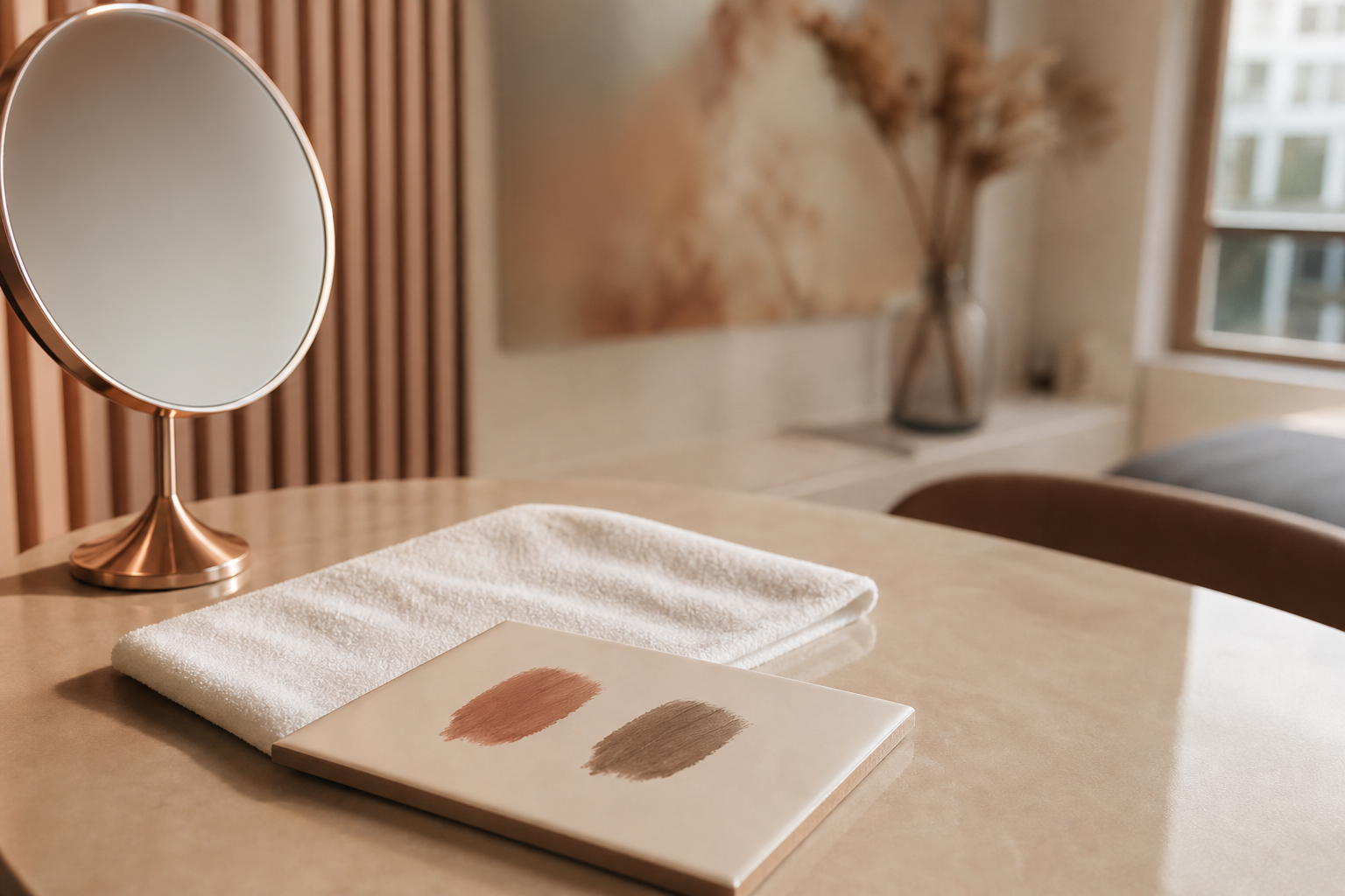 Permanent Make-up Expert Berlin Beratung bei kühlem oder warmem Hautunterton – hochwertige Beratungsszene im Berliner Beauty-Studio