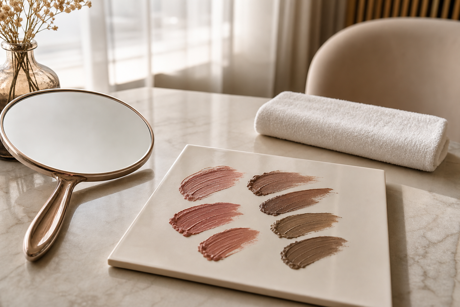 Permanent Make-up Expert Nachbehandlung bei ungleichmäßiger Farbe in einem hochwertigen Berliner Beauty-Studio