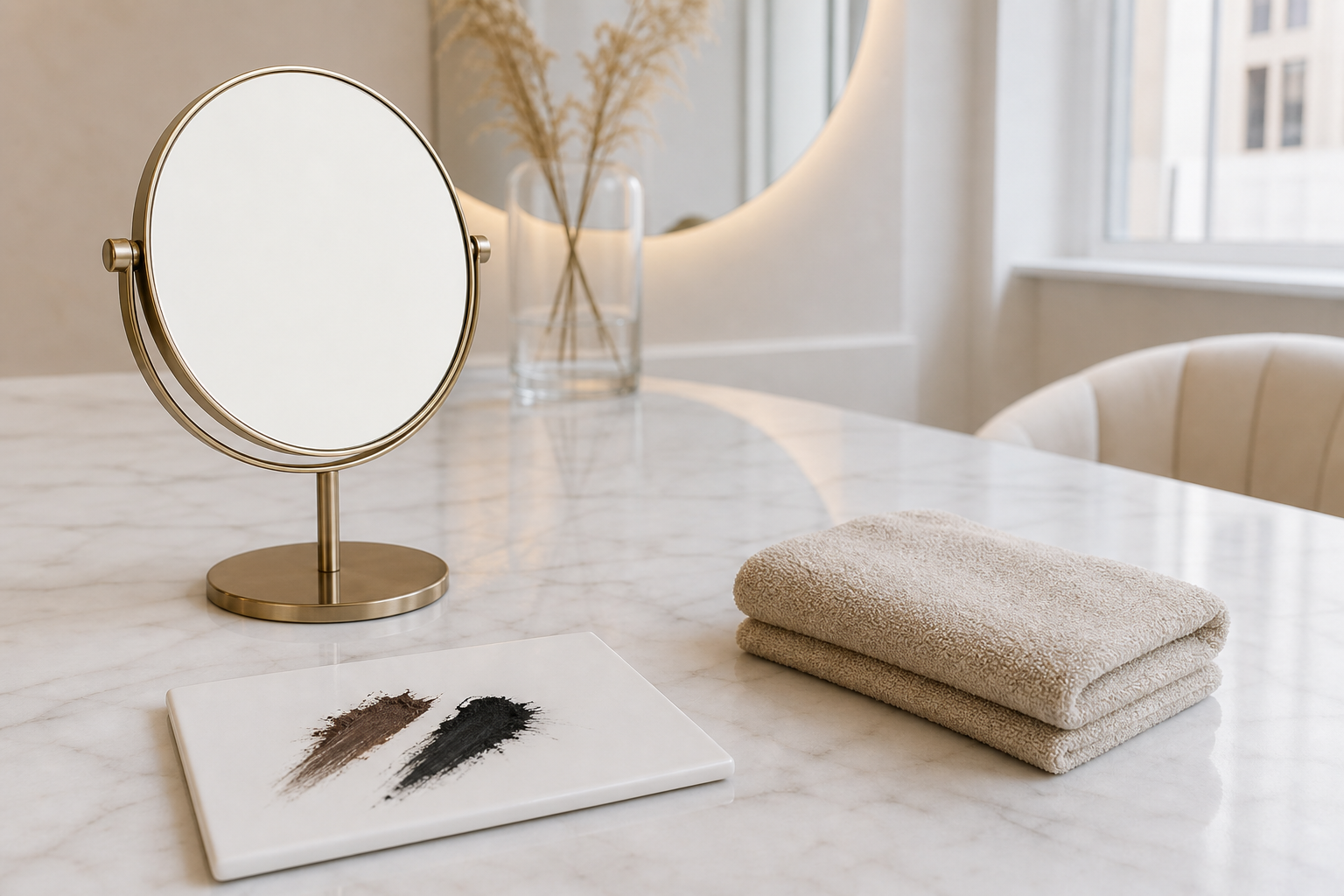 Wimpernkranzverdichtung Expert bei kaum sichtbaren Wimpern in einem hochwertigen Berliner Beauty-Studio