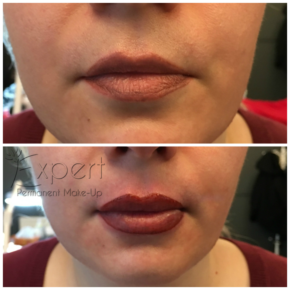 Permanent Make-up - Lippen Vorher-Nachher-Bild 4